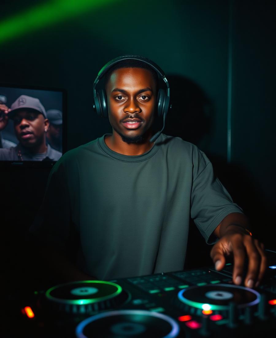 Resident Selector performing at O'Town Rave Party